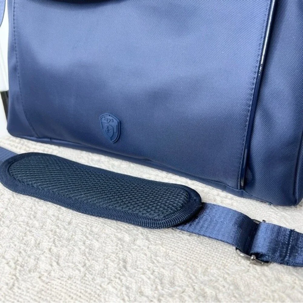 Heys HiLite Laptop Tablet Tote Bag Blue Nylon Travel Crossbody Carry On RFID